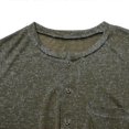 thumbnail image 3 of Mens Onesie Pajamas Henley Jumpsuit Button Down Sleepwear, 3 of 5