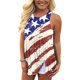 thumbnail image 4 of Moda Mujer Causal Cuello Redondo Día de la Independencia Blusa Estampada Camiseta Sin Mangas Verano Tank Tops Fridja  gh1647, 4 of 6