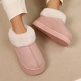 thumbnail image 3 of Women’s Winter House Slippers Fleece Lined Faux Fur Slip-On with Supportive Memory Foam Sole, 3 of 6