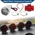 thumbnail image 2 of Kit de medidor de temperatura de agua digital universal Unique Bargains de 1.57" con adaptador de sensor de radiador de tubo de junta roja 100-300F - DC 12V con pantalla LED automotriz, 2 of 7