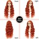 thumbnail image 5 of Pelucas de encaje en la parte delantera QZOQZO Ginger Body Wave, 71 cm, cabello humano, 5 of 6