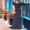 thumbnail image 2 of B91xZ Button Down Dress for Women Sleeveless Backless Ruffle Hem Cocktail Elegant Tank Dress,BU1 M, 2 of 5