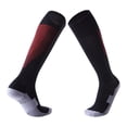 thumbnail image 5 of ibiyuan Youth Football Socks Breathable Long Tube Over The Knee Athletic Socks Boys Girls Sport Training Socks Non- Grip Back To School,Black2, 5 of 5