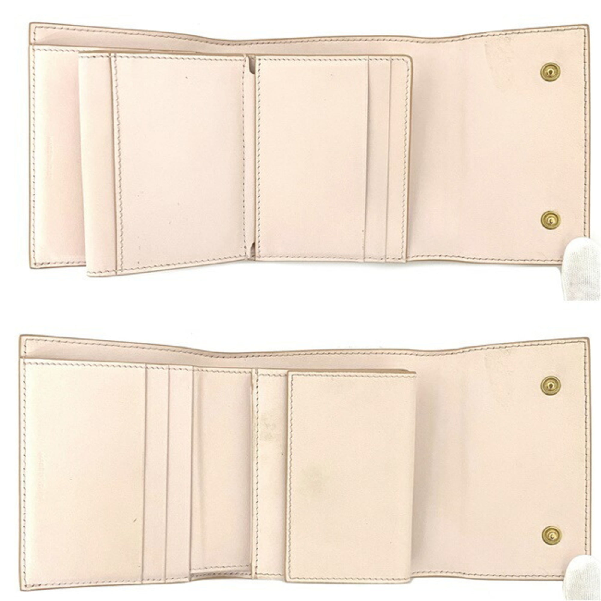 Triomphe leather wallet Celine White in Leather - 35331579