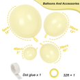 thumbnail image 2 of Juego de globos RUBFAC de látex amarillo pastel, 105 unidades, con cinta y pegamento, 2 of 7