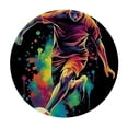 thumbnail image 4 of WYYP Soccer Ball Man Kicking Waterproof 100% Polyester Fiber Table Cloth White, 4 of 8