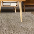 thumbnail image 5 of Elegant and Plush Hand-Woven Solid Shag Indoor High Traffic Area Rug by Blue Nile Mills - 8' x 10', Beige, 5 of 5