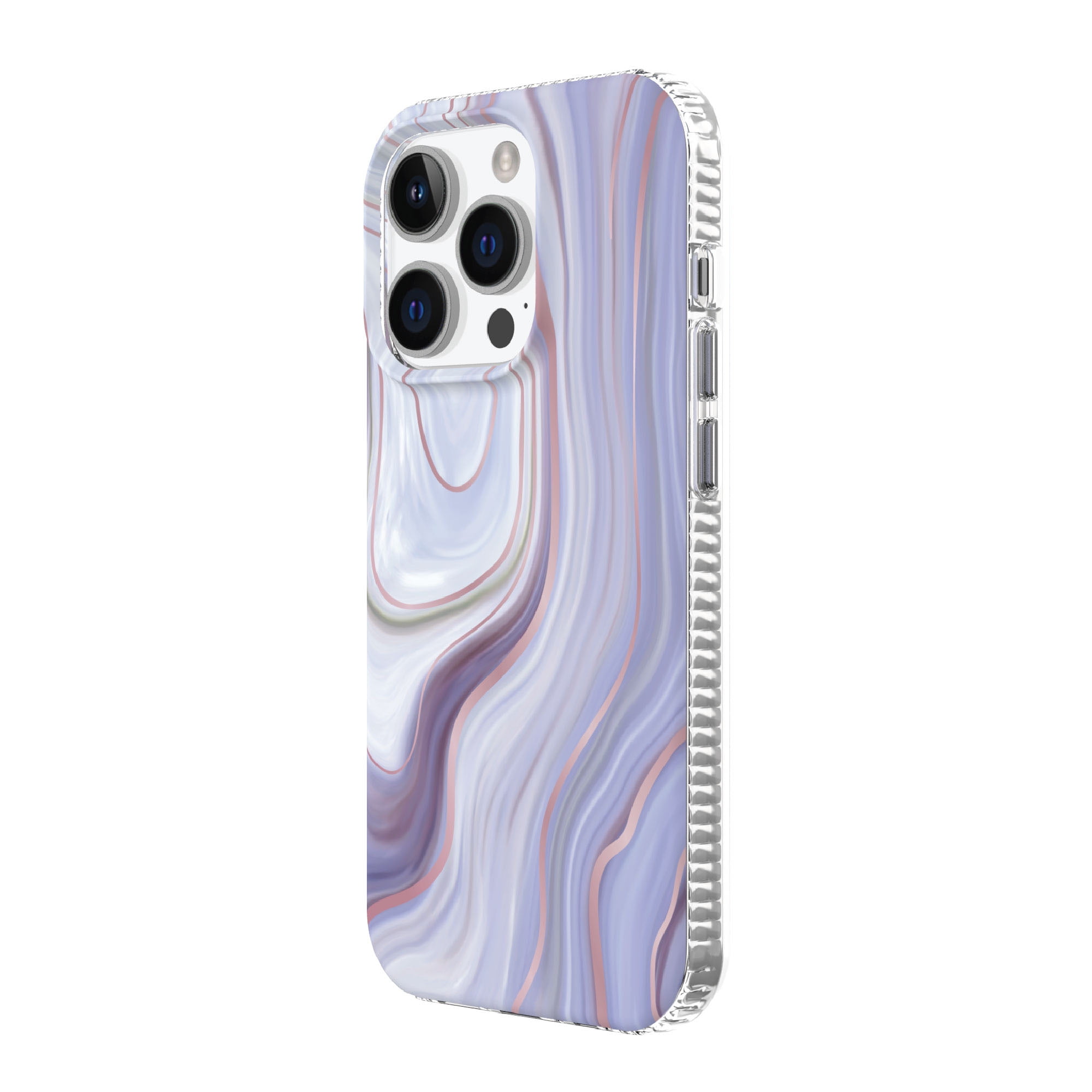 onn. Purple Marble Phone Case for iPhone 14 Pro