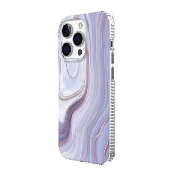 onn. Purple Marble Phone Case for iPhone 14 Pro