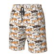thumbnail image 4 of Logiee Shiba Inu Dog Print Mens Swim Trunks Quick Dry Board Shorts,Breathable Hawaii Beach Shorts Swimwear Bathing Suits-Medium, 4 of 6