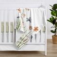 thumbnail image 2 of Watercolor Floral Garden Sage Green Baby Security Blanket Girl by Sweet Jojo Designs, 2 of 5