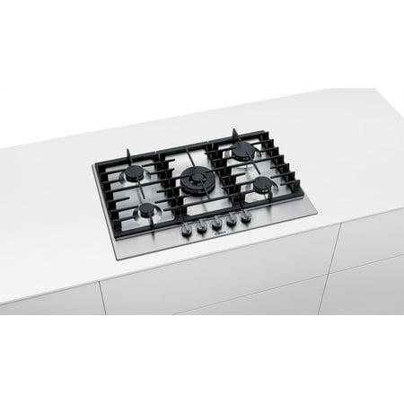 Bosch - 800 Series 30" Built-In Gas Cooktop with 5 burners - Silver