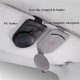 thumbnail image 4 of Soporte Para Gafas De Coche, Organizador De Parasol Para Coche, Colgador De Gafas De Cuero, Clip Para Tarjeta De Billete, Gafas, Tarjeta De Montaje, Llave De Licencia Kearding AP007118-03, 4 of 6