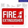 thumbnail image 3 of Fire Extinguisher Sign, Fire Safety Sign, (SI-5698), 3 of 8