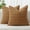 Camel, variant on 16×16 Inch Decorative Throw Pillow Cover Set, Soft Plush Fabric, Textured Ribbed Block Pattern, Hidden Zipper Closure, For Sofa or Living Room, 2 Pack