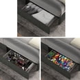 thumbnail image 5 of GDF Studio Anna Queen Size Linen Upholstered Wingback Platform Bed with 4 Drawers Storage, Gray, 5 of 8