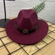 thumbnail image 2 of Sombrero fedora unisex de moda: material de lana, circunferencia de 56-58 cm, adecuado para uso diario/casual, accesorio perfecto para el invierno., 2 of 3