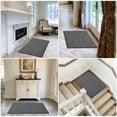 thumbnail image 4 of PURE ERA 2' x 3' Stair Tread Landing Mat Indoor Carpet Doormat Floor Mat Area Rug Self-adhensive Non-slip Back (Gray Mini Diamond Trellis,24 in.x36 in.), 4 of 6