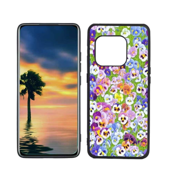Compatible with OnePlus 10 Pro 5G Phone Case, Pansies-533 Case Silicone Protective for Teen Girl Boy Case for OnePlus 10 Pro 5G