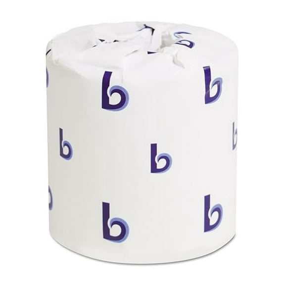 Two-Ply Toilet Tissue - Septic Safe White - 125 ft Roll, 500 Sheets/Roll - 96 Rolls/Carton - Soft & Absorbent Bathroom Tissue