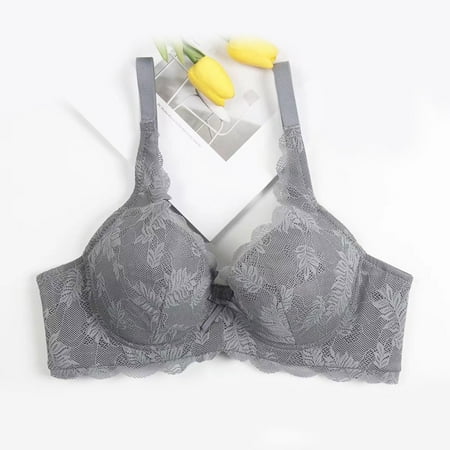 

Leesechin Clearance Women s Lingerie Lace Bra Lingerie Gathering Large Chest Show Small Sponge Free Thin Comfortable Large Size Underwear Rear Buckle Ventilate Bras
