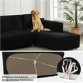 thumbnail image 5 of YIJIA Recliner Plain Stretch Sofa Cover L Shape Washable Corner Sofa Cover for Living Room Modern Pattern, 5 of 5
