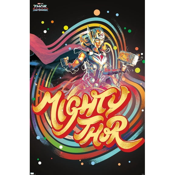 Marvel Thor: Love and Thunder - Circles Wall Poster, 14.725" x 22.375"