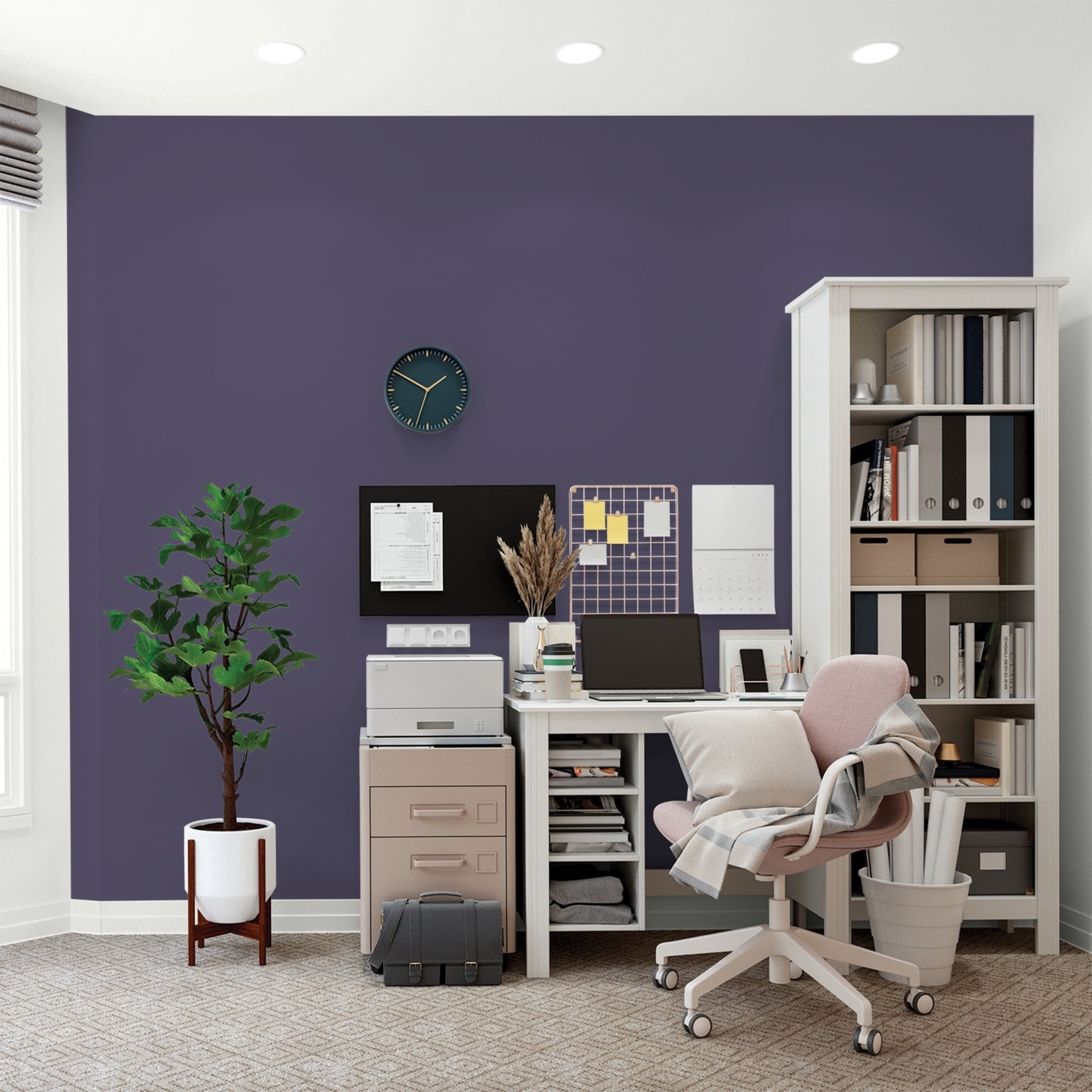 Glidden HEP Magic Spell / Purple, Flat Interior Paint with Primer, 1 Gallon