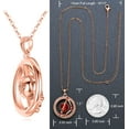 thumbnail image 5 of Leafael "Superstar Zodiac Constellation Pendant Necklace Made with Premium Crystal December January Birthstone Horoscope Jewelry, Capricorn, 14k Rose Gold Plated, 18"+2", 5 of 6