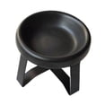 thumbnail image 2 of Cuenco para gatos con soporte, cuenco de cerámica para perros, para cachorros, gatitos, razas pequeñas y medianas Negro, 2 of 8