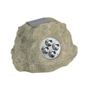 Homebrite Set Of 4 Solar Power Grey Rock Spot Lights - Trivoshop