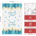 thumbnail image 6 of &nbsp;SOME THING Candle Happy Hanukkah Kitchen Towels Dish Towels, 18x26 Inch Farmhouse Snowflake Star Decoration Hand Towels Set of 2, 6 of 6