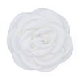 thumbnail image 1 of Tela de satén rosa Flor artificial Flor de camelia Vestido de seda Decoración Boutique Accesorio para el cabello de boda Accesorio de ropa, 1 of 3