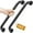 Black, variant on 2 Pack Shower Grab Bar, 16 Inch Stainless Steel Bathroom Grab Bar with Anti-Slip Knurled Grip, Shower Handle Bath Handle, Safety Bars for Shower Chair Bench, Senior, Elderly, Handicap