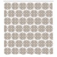 thumbnail image 3 of Ambesonne Damask Shower Curtain, Vintage Round Baroque, 69"Wx75"L, Taupe White, 3 of 3