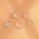 thumbnail image 3 of Anillos para mujer, regalos para mujer, anillo de dedo, anillo de circonita, juego de anillos para dedo, juego de 5 anillos para mujer., 3 of 4