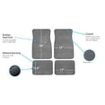 thumbnail image 4 of FH Group Carpet Floor Mats with Heel Pad For Auto Sedan SUV Van, Full Set, Gray, 4 of 5