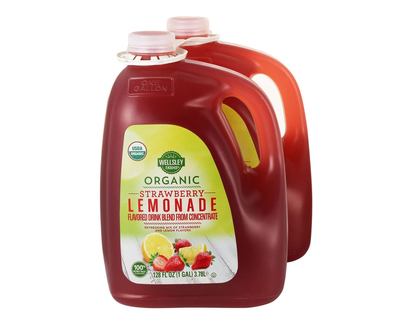 Wellsley Farms Organic Strawberry Lemonade, 2 ct./1 gal.