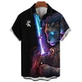 thumbnail image 3 of Camisas de animales para hombres, ropa para hombres con estampado de guerrero orco, camisetas casuales de manga corta para uso diario, camisetas holgadas de gran tamaño, 3 of 5