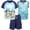 Blue, variant on Bluey Bingo Dad Toddler Boys T-Shirt Tank Top and French Terry Shorts 3 Piece Outfit Set Toddler to Big Kid