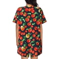 thumbnail image 3 of Lsque Tomatoes Women's Short-Sleeved Pajama Set - 2 Piece Soft and Lightweight Sleepwear Set-Large, 3 of 9