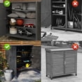 thumbnail image 5 of LEDMOMO Black Plastic Garage Cabinet Weather Proof and Space Efficient Design, 5 of 10