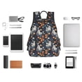 thumbnail image 4 of Disketp Cute ghost in the flowers Mochila Ligera e Impermeable, Mochila de Día Resistente para Viajes, Senderismo y Uso Diario para Hombre y Mujer, 4 of 7