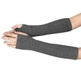thumbnail image 3 of Rigardu Fingerless Long Gloves for Women Winter Gloves Fingerless Women Knit Gloves for Women Gloves Long Unihand Fashion Knitted Mitten Arm Fingerless Wrist Gloves, 3 of 3