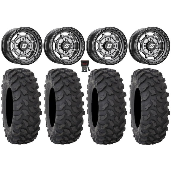 Sedona Rift 14" Wheels Grey 32" XTR370 Tires Polaris RZR XP 1000 / PRO XP / Ranger XP 900/1000