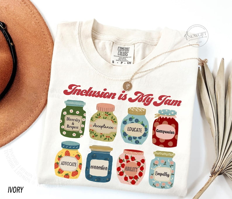 Inclusion Shirt, Neurodiversity Shirt, Inclusion Is My Jam Shirt, Special Education Teacher, Autism Awareness Gift, Autism Teacher Shirt