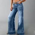 thumbnail image 6 of DailyTrove Women's High Waisted Flare Jeans - Stretch Denim Pants with Pockets for Retro & Casual Outfits, 6 of 6