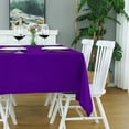 thumbnail image 2 of FOLINS&HOME Purple Rectangle 60 x 84 Inch Tablecloth - Waterproof & Wrinkle Free Heavy Duty Washable Polyester Table Cloths for Party, Banquet, Dining - Rectangular/Square, 2 of 8