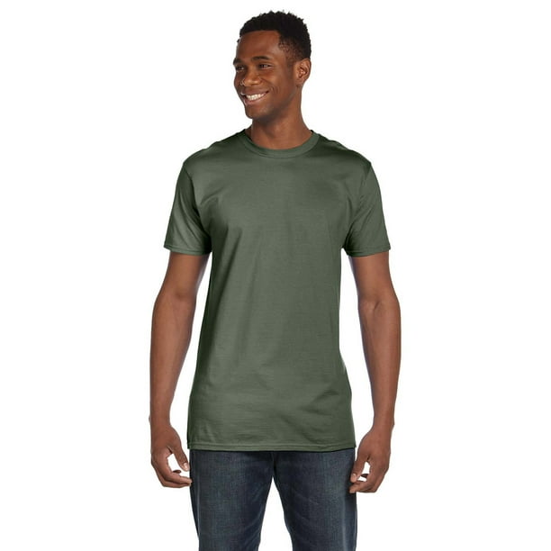 Hanes - Hanes 4980 Nano Cotton T-Shirt - Fatigue Green - X-Large - Walmart.com - Walmart.com