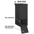 thumbnail image 3 of Drop Box, Black, Powder Coated, 1 Doors, Recessed, Aluminum 4375BLK, 3 of 8
